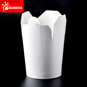 <strong>Noodle</strong> <strong>Boxes</strong> with Plastic Handle Take Away Chinese Food &amp; Beverage Packaging Coated Paper Disposable UV Coating Varnishing - Product Image 4