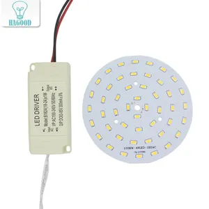 3W 5W 7W 9W 12W 15W 18W 24W SMD5730 Light-Emitting diode Chip + Plastic Shell Led Driver Voeding Voor Led Plafondlamp
