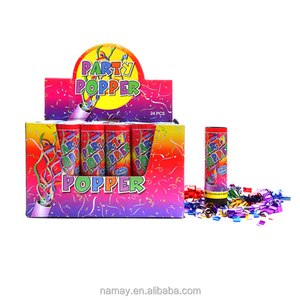 Cañón de confeti metálico con resorte para fiestas, lanzador de confeti de papel de aluminio, mini cañón de confeti, cañón de papel higiénico para fiestas - Product Image 2