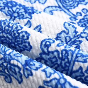 2019 challis stampa fiori blu granny chic <span class=keywords><strong>paisley</strong></span> bit bianco 95% poliestere 5% <span class=keywords><strong>spandex</strong></span> tessuto per il vestito - Product Image 3