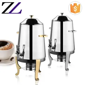 Hotel servies service melk apparatuur goedkope prijs brandstof metalen rvs hot koffie dispenser machine koffie urn