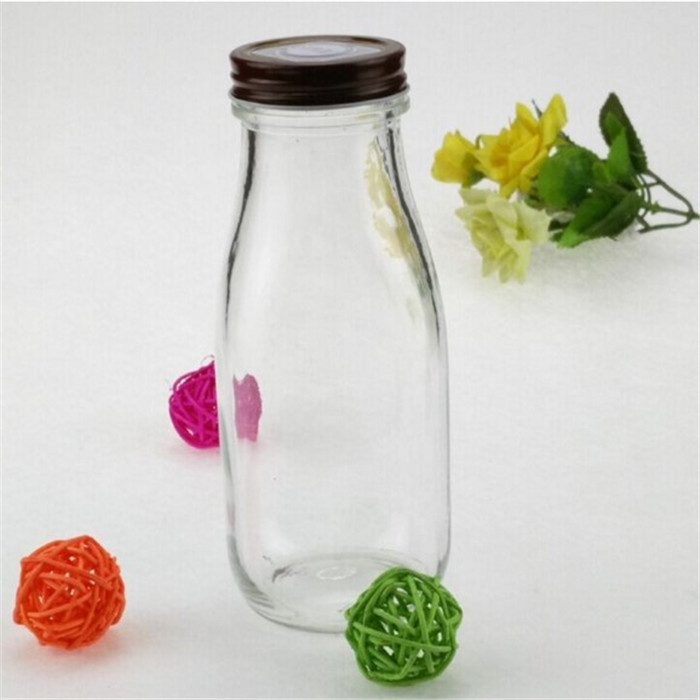 280 ml Vide starbucks café en verre potable bouteille pour le lait avec couvercle