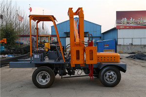 Machine de piquage <span class=keywords><strong>hydraulique</strong></span> vibratoire montée sur <span class=keywords><strong>tracteur</strong></span> pour fondations de clôtures - Product Image 3