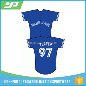 wholesale custom made short sleeve quick dry sublimation digital printing fashion baseball jersey - Product Image 1