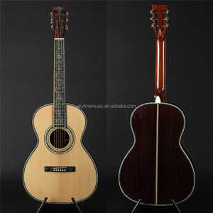 Guitarra Acústica Estilo OOO de 40 Pulgadas con Diapasón de 47 mm de Ancho, Guitarra Acústica de Madera Maciza Estilo Paulor - Product Image 2