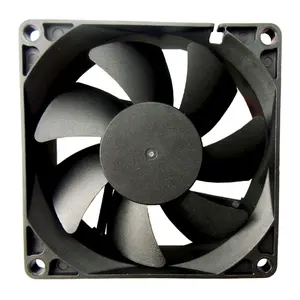 China Hersteller bürstenloses Computer gehäuse DC 12V hoch cfm 80mm 80*80*25mm Wärme kühl ventilator