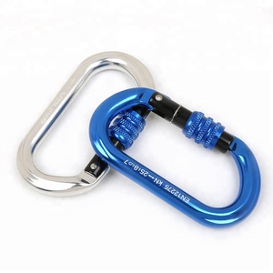 Mousqueton d'escalade ovale XINDA à verrouillage automatique, certifié CE, 25 kN, en aluminium de qualité aérospatiale, <span class=keywords><strong>multi</strong></span>-outils - Product Image 5