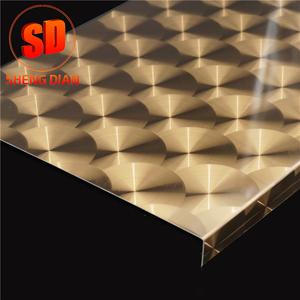 Prodotti caldi Decorazione Della Parete 0.3 Mm Pellicola Laser Laser Lamiera di Acciaio inox In Metallo - Product Image 5