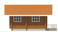 Cabane en bois préfabriquée de 40 m2, dernier design 2017, à vendre