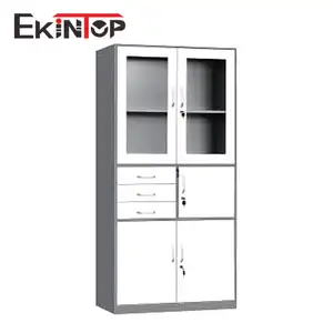 Ekintop-puerta de persiana enrollable de media altura, armario de almacenamiento de aluminio, puerta de oficina