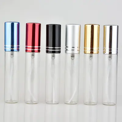 10ml 12ml 15ml glass tube aluminium atomizer bottle for perfume
