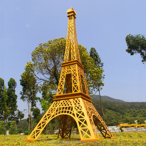 Famosa Scultura in Metallo della Grande Torre Eiffel Francese - Product Image 1