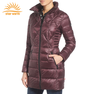 Doudoune longue pour femme, blouson chauffant en duvet, vêtement d'hiver - Product Image 4