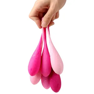 Set of 6 Premium Silicone Vagina Smart Kegel Balls Doctor Recommended for Bladder Control and Pelvic Floor Exercises Sex Toy