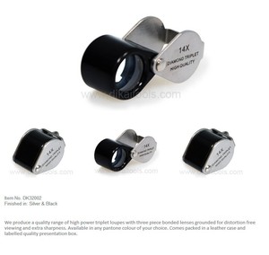 GemTrue口袋折叠放大金属钻石珠宝放大镜眼放大镜高倍放大镜14x - Product Image 6