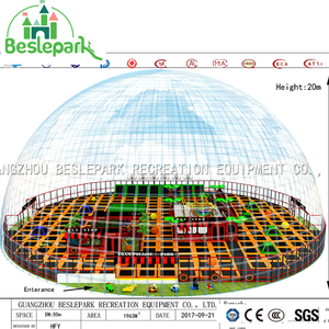 Parc de trampolines super grand avec piscine à balles, <span class=keywords><strong>globe</strong></span> en verre et mur de mousse - Product Image 2