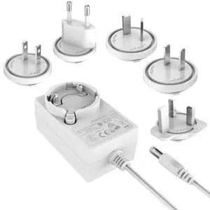 Adaptador de tomada intercalável, adaptador de tomada mudança múltipla de 12 v 1a 2a 3a 4a 5a ac dc 12 volt dc 1a fonte de alimentação 1000ma