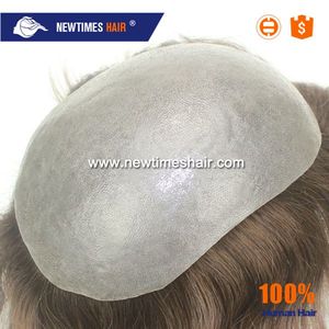 Sollevato toupee degli uomini di pelle sottile iniettata <span class=keywords><strong>parrucchino</strong></span> per gli uomini - Product Image 4