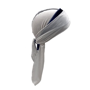 Vente en gros premium qualité 107cm extra long <span class=keywords><strong>durag</strong></span> en velours bicolore pour homme - Product Image 3