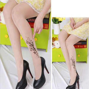 Diseño <span class=keywords><strong>de</strong></span> Moda <span class=keywords><strong>desnuda</strong></span> divertida patrón tatuaje falso <span class=keywords><strong>de</strong></span> las <span class=keywords><strong>mujeres</strong></span> pantimedias impresión - Product Image 5