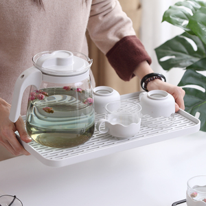 Jarra de Agua de Vidrio de 2200 ml con Tapa Resistente al Calor, Jarra para Jugo Frío, Té Helado, Cafetera con Filtro, Teteras de Gran Capacidad - Product Image 2