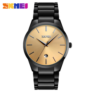 Montres pour hommes <span class=keywords><strong>SKMEI</strong></span> <span class=keywords><strong>9140</strong></span> en alliage métallique avec bracelet, mouvement à quartz, calendrier complet, montres de luxe pour hommes, montres de cérémonie - Product Image 5