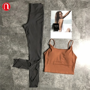 Luluyun thể thao áo ngực tùy chỉnh ban nhạc cutout Crop xà cạp yoga quần cho phụ nữ tập luyện hoạt động vớ - Product Image 1