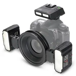 Grosir flash speedlite meike-Meike MK-MT24 untuk DSLR Kamera 1100D 70D 760D 750D 700D 650D 600D 550D 500D Makro Twin Lite Speedlight Flash Light