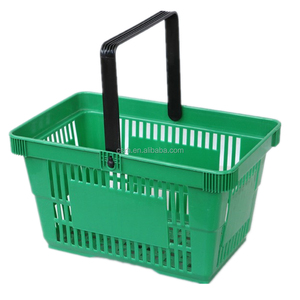 Cesta de plástico de un solo Mango para tienda, cesta de plástico de 22L, 445x290x245mm, de un solo Mango, para tienda - Product Image 4