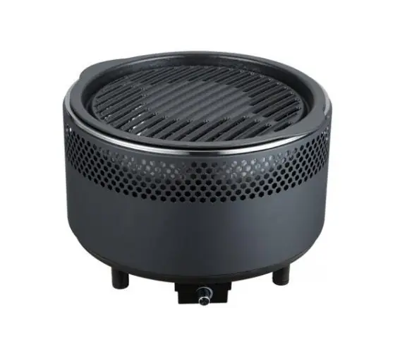 Battery Operated Fan Smokeless Mini Lotus BBQ Grill Portable Tabletop Charcoal Grill
