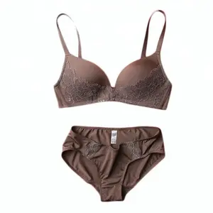 Rete di alta Qualità Sexy Reggiseno Comodo di Immagine Del Progettista Delle Donne Sexy Push-Up Convertibili Spalline Del Reggiseno e Slip Set