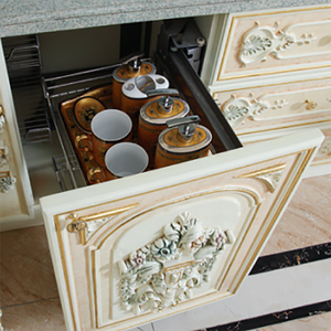 Luxe royal antique armoires de cuisine en bois massif <span class=keywords><strong>italien</strong></span> meubles buffet set top qualité acier buffet ensemble - Product Image 1