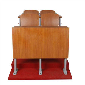 Brun Pas Cher Rangée École Bureau De Conférence Double Couleur <span class=keywords><strong>Chaise</strong></span> De <span class=keywords><strong>Classe</strong></span> 2 Personne Bureaux - Product Image 2
