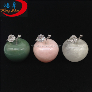 2025 natale/san valentino/regali di nozze belle rocce di gioielli curative di mela di quarzo rosa - Product Image 3
