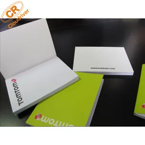 Custom Soft Cover Logo Printing Recycled Adhesive Memo Pad Stationery Office Sticky Notes Pad