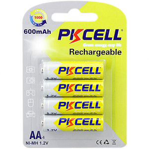 Venta caliente 1000 veces ciclo Life NiMH AA 600 mAh 1.2 V batería recargable para juguetes teledirigidos - Product Image 1