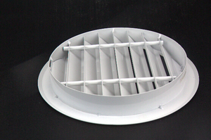 Rifornimento di alluminio scarico hvac griglie di condizionamento di ventilazione lineare in plastica di alluminio griglie rotonde del diffusore d'<span class=keywords><strong>aria</strong></span> dello sfiato - Product Image 6