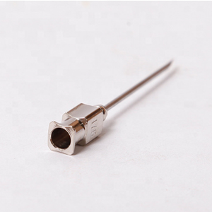 Terbaik Jual Produk Dapat Digunakan Kembali Logam Hub Jarum <span class=keywords><strong>Stainless</strong></span> <span class=keywords><strong>Steel</strong></span> Hewan Jarum <span class=keywords><strong>Luer</strong></span> Kunci Jarum untuk Hewan - Product Image 4