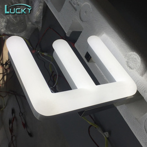 Insegna Luminosa LED Completa in Acrilico Bianco con Lettere Sferiche per Negozi <span class=keywords><strong>di</strong></span> Elettronica - Product Image 1