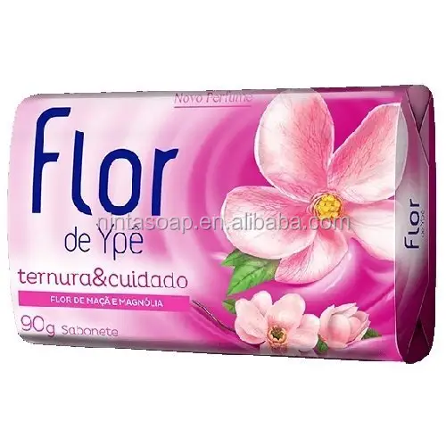 Jabón de marca brasileña, jabón floral rosa para Baño