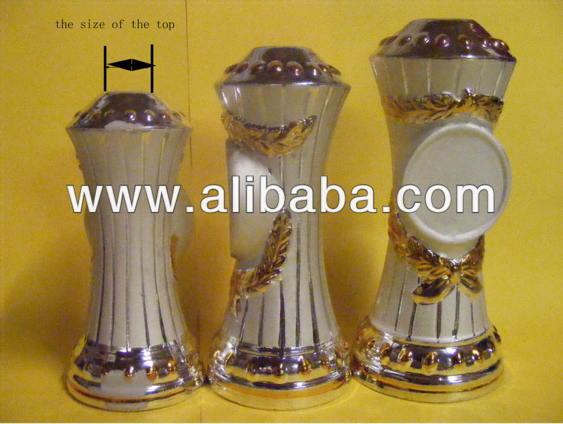 Ceramic trophy components, trophy parts, trophy stem
