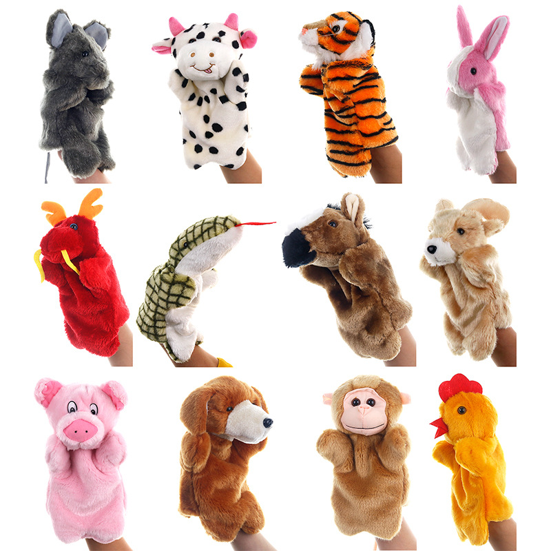 Милые животные рассказывающая история ручная кукла плюшевая игрушка пальчиковая кукла для детей и взрослых