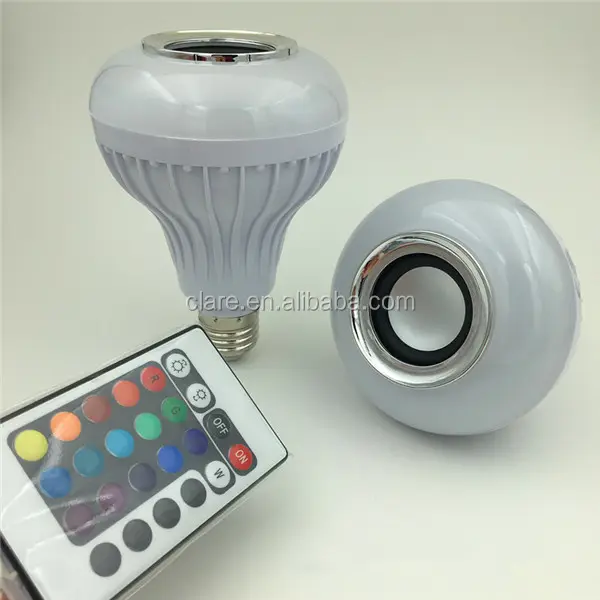 LED music bulb,e27 led light wireless speaker with mini speaker