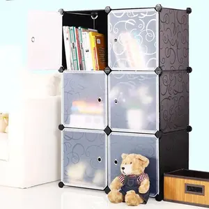 Wholesale Price Wardrobe Modern Flower Printing Foldable PP Clothes Cupboard Wardrobe