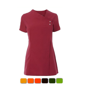 Uniforme de spa pour femmes, design tendance, antistatique, imperméable, réutilisable, personnalisable, short en coton polyester TC/Tr pour esthéticiennes - Product Image 5