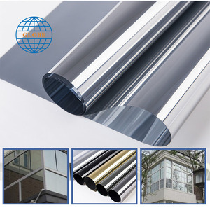 Argent réfléchissant solaire film de fenêtre papier autocollants d'isolation de <span class=keywords><strong>miroir</strong></span> à sens unique - Product Image 4