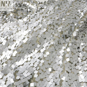 Nanyee 섬유 회색 금속 광장 큰 장식 조각 - Product Image 5