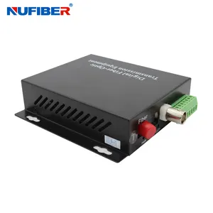 Caméra IP Signal au DVR Vidéo + RS485 sur Coaxial D'extension CCTV Fiber Optique Émetteur/Récepteur Vidéo