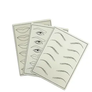 Lov beauty Augenbrauen & Eyeliner Makeup Übungs pad Übungs haut Microb lading Training Haut blatt für Permanent Make-up