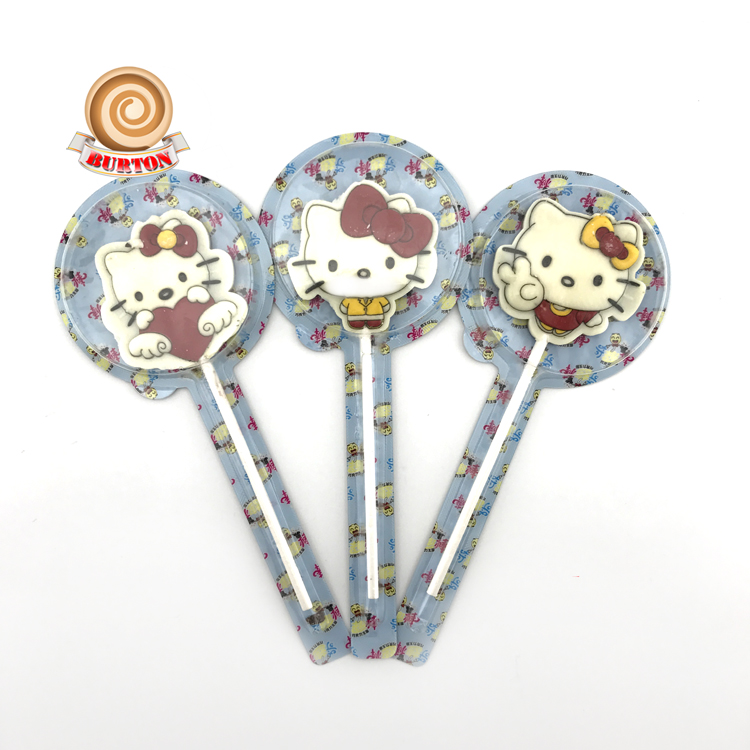 Шоколадный леденец в форме кошки в коробке